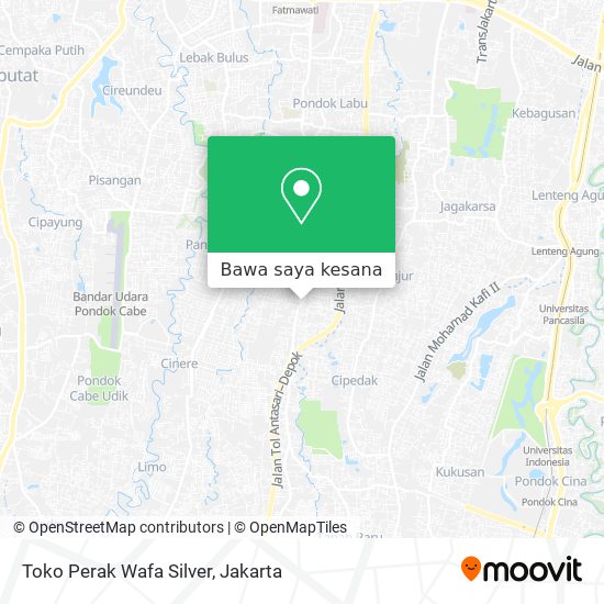 Peta Toko Perak Wafa Silver