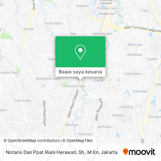 Peta Notaris Dan Ppat Riani Herawati, Sh., M.Kn