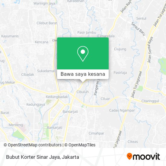 Peta Bubut Korter Sinar Jaya