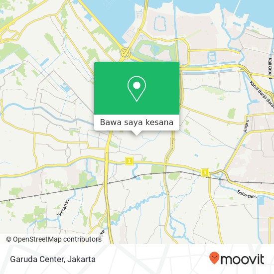 Peta Garuda Center, Jalan Jati Cengkareng