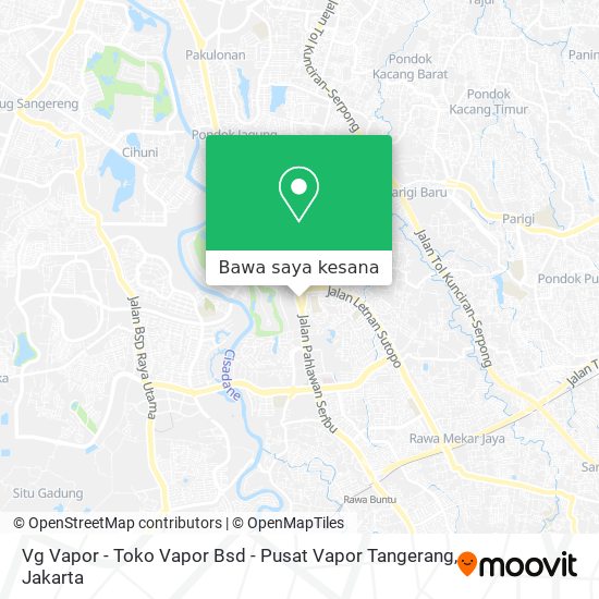 Peta Vg Vapor - Toko Vapor Bsd - Pusat Vapor Tangerang