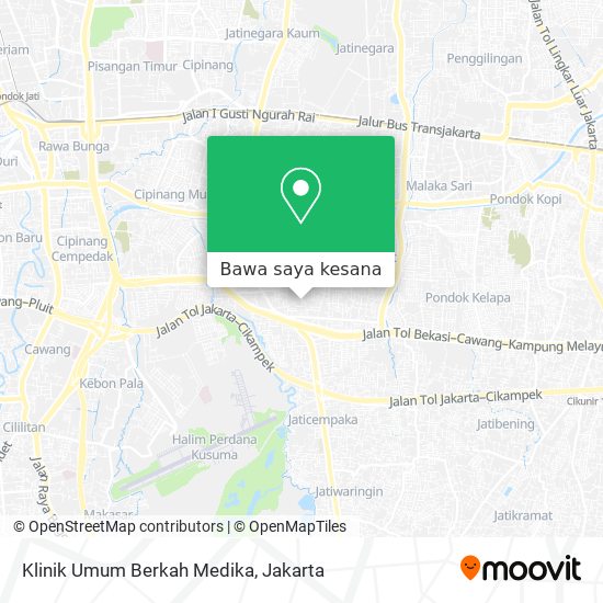 Peta Klinik Umum Berkah Medika