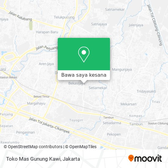 Peta Toko Mas Gunung Kawi