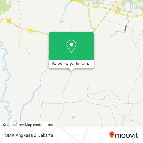 Peta SMK Angkasa 2, Jalan Raya Cangkudu