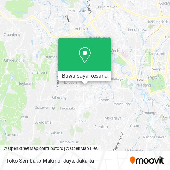 Peta Toko Sembako Makmur Jaya