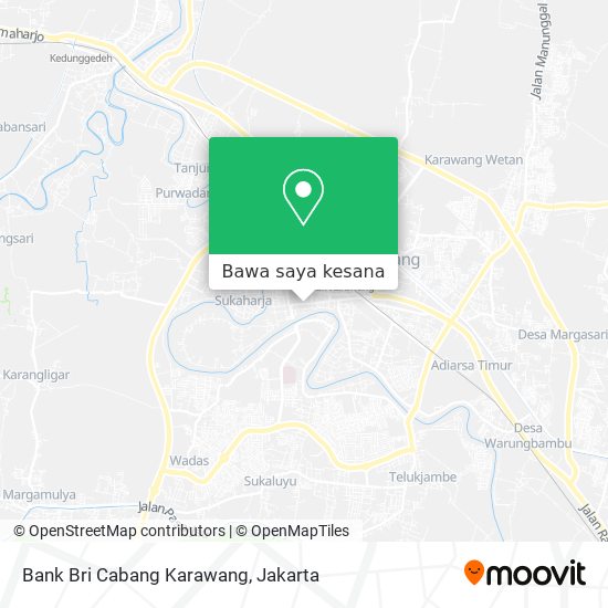 Peta Bank Bri Cabang Karawang