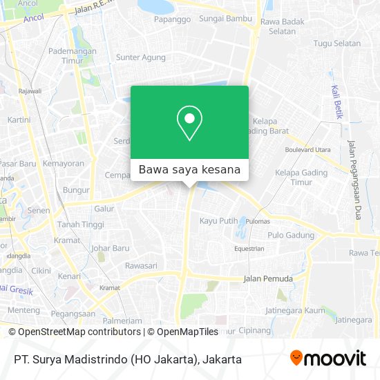 Peta PT. Surya Madistrindo (HO Jakarta)