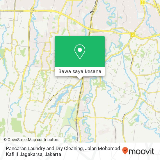 Peta Pancaran Laundry and Dry Cleaning, Jalan Mohamad Kafi II Jagakarsa
