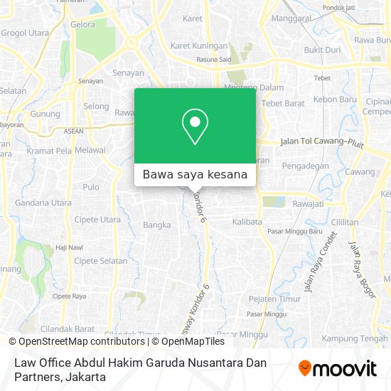 Peta Law Office Abdul Hakim Garuda Nusantara Dan Partners