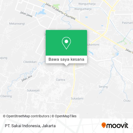 Peta PT. Sakai Indonesia