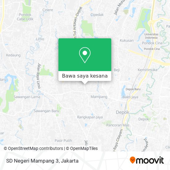 Peta SD Negeri Mampang 3