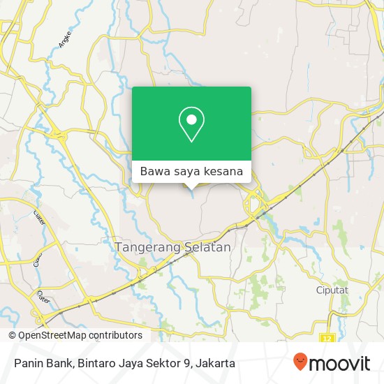 Peta Panin Bank, Bintaro Jaya Sektor 9