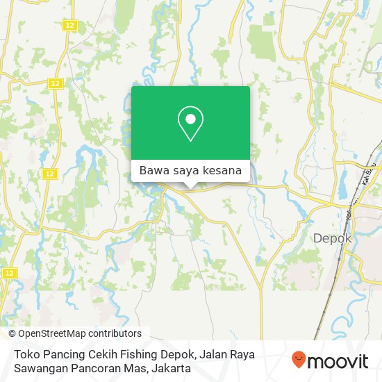 Peta Toko Pancing Cekih Fishing Depok, Jalan Raya Sawangan Pancoran Mas