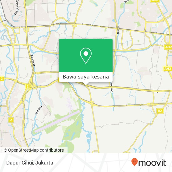 Peta Dapur Cihui, Jalan Raya Jatiwaringin