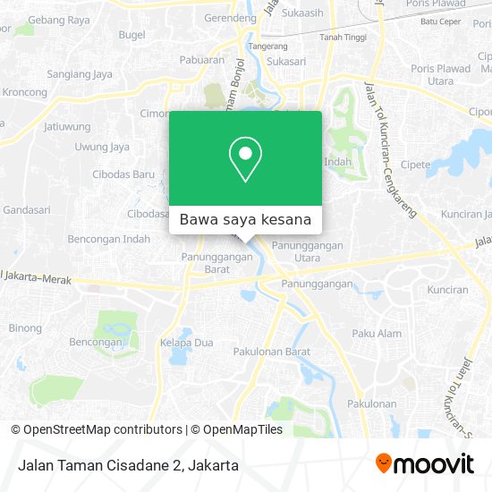 Peta Jalan Taman Cisadane 2