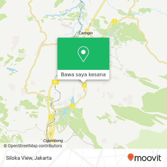 Peta Siloka View, Jalan Raya Bogor Sukabumi