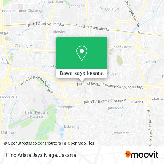 Peta Hino Arista Jaya Niaga