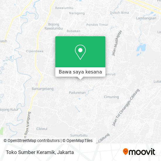 Peta Toko Sumber Keramik