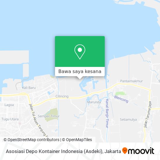 Peta Asosiasi Depo Kontainer Indonesia (Asdeki)