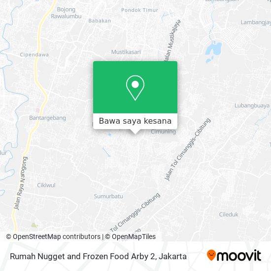 Peta Rumah Nugget and Frozen Food Arby 2