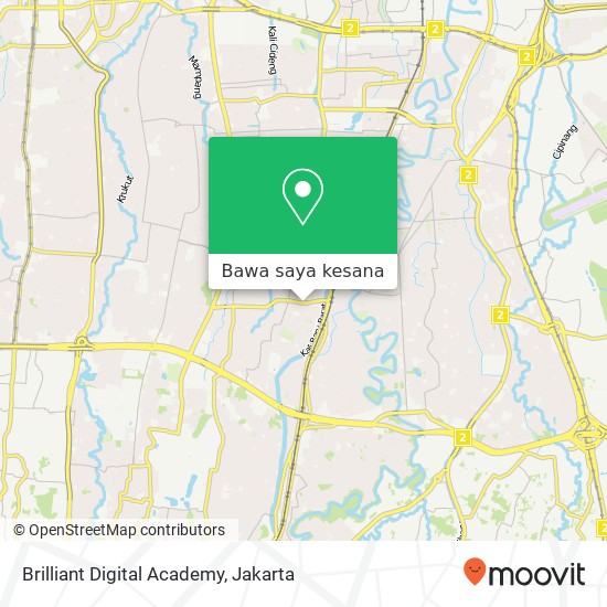 Peta Brilliant Digital Academy, Jalan Raya Ragunan Pasar Minggu