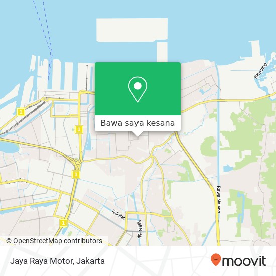 Peta Jaya Raya Motor, Jalan Mahoni