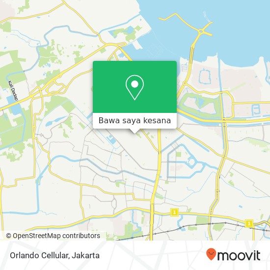 Peta Orlando Cellular, Jalan Jaya 25 Cengkareng
