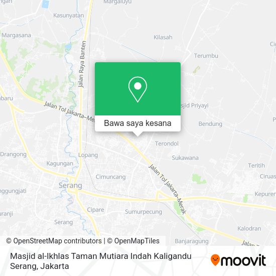 Peta Masjid al-Ikhlas Taman Mutiara Indah Kaligandu Serang, Serang