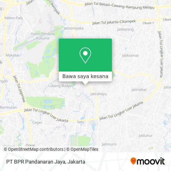 Peta PT BPR Pandanaran Jaya