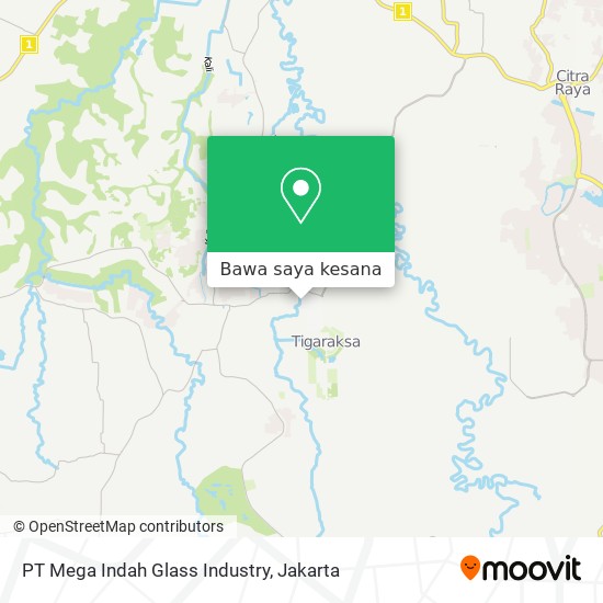 Peta PT Mega Indah Glass Industry