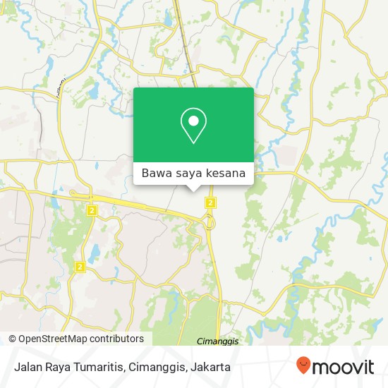 Peta Jalan Raya Tumaritis, Cimanggis