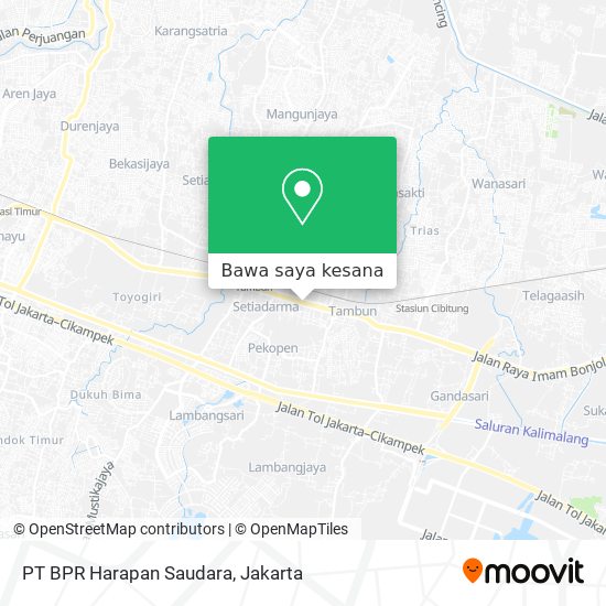 Peta PT BPR Harapan Saudara