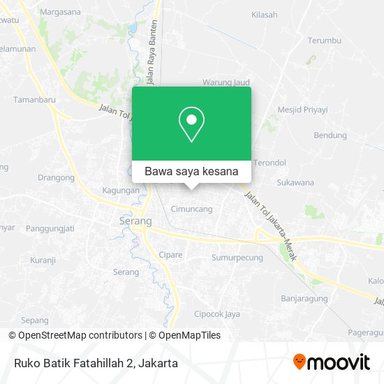 Peta Ruko Batik Fatahillah 2, Serang