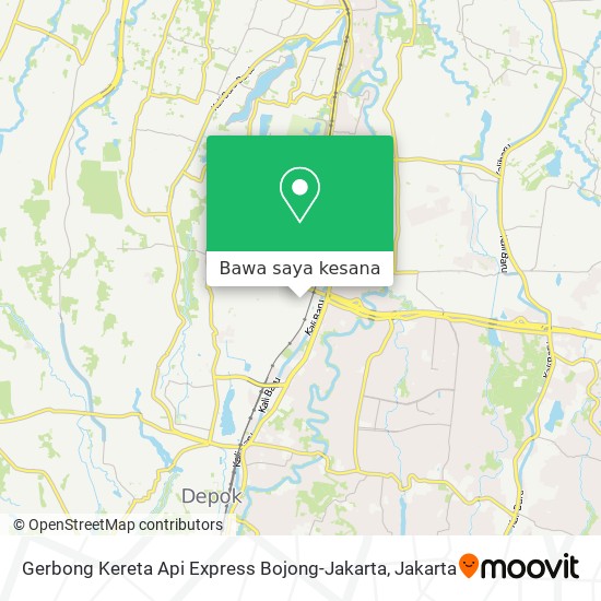 Peta Gerbong Kereta Api Express Bojong-Jakarta