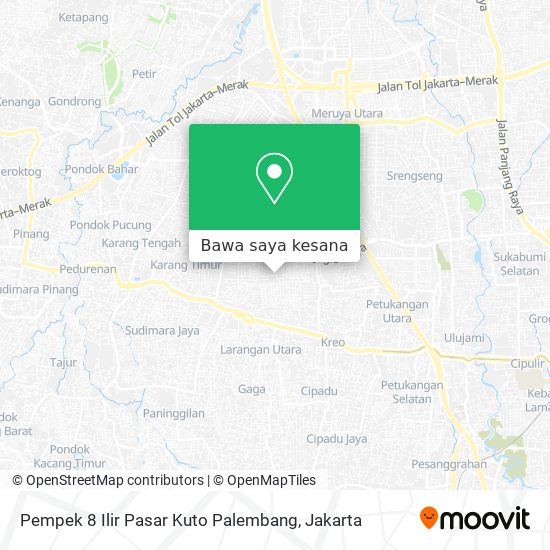 Peta Pempek 8 Ilir Pasar Kuto Palembang