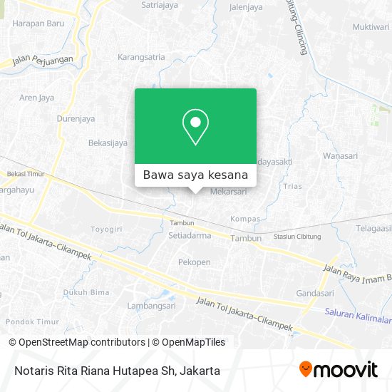 Peta Notaris Rita Riana Hutapea Sh