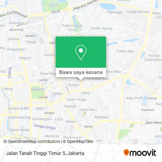 Peta Jalan Tanah Tinggi Timur 5