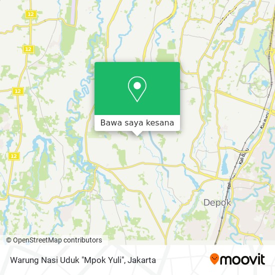 Peta Warung Nasi Uduk "Mpok Yuli"