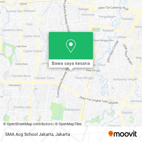 Peta SMA Acg School Jakarta