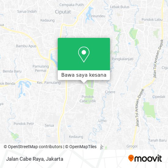 Peta Jalan Cabe Raya