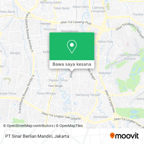 Peta PT Sinar Berlian Mandiri