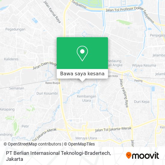 Peta PT Berlian Internasional Teknologi-Bradertech