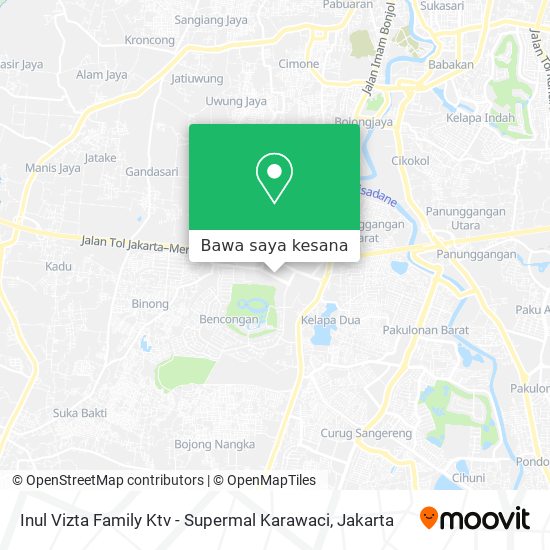 Peta Inul Vizta Family Ktv - Supermal Karawaci