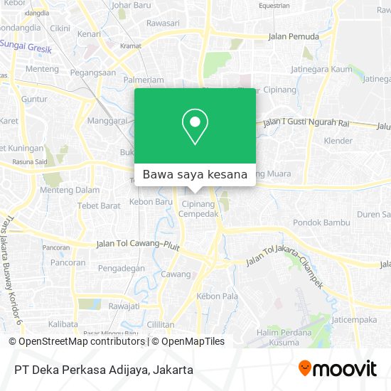 Peta PT Deka Perkasa Adijaya