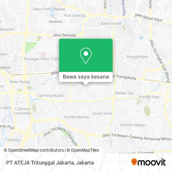 Peta PT ATEJA Tritunggal Jakarta