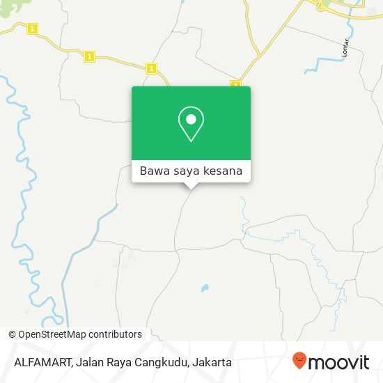 Peta ALFAMART, Jalan Raya Cangkudu