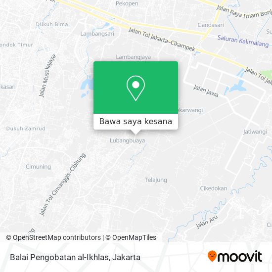 Peta Balai Pengobatan al-Ikhlas