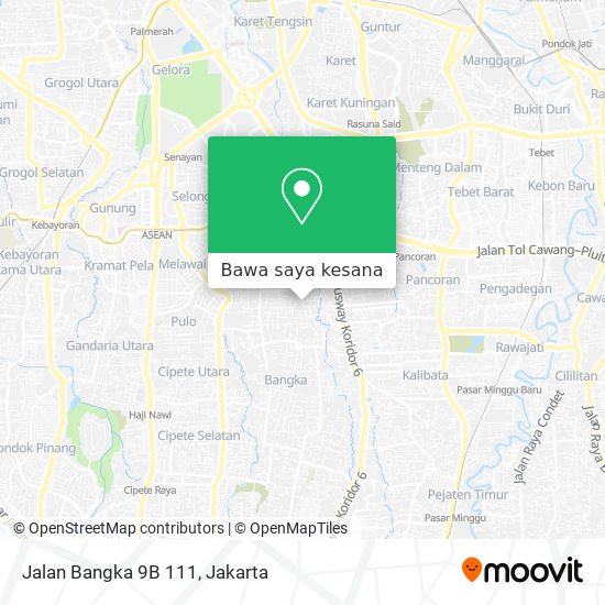 Peta Jalan Bangka 9B 111