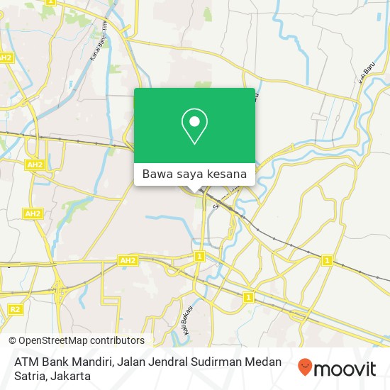 Peta ATM Bank Mandiri, Jalan Jendral Sudirman Medan Satria