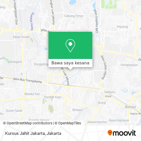 Peta Kursus Jahit Jakarta